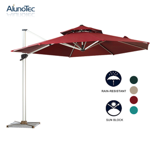 Modern Garden Furniture Patio Parasols Aluminum Roman Outdoor Cantilever Umbrella