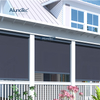 Anti-UV Motorized Fabric Roller Shades Patio Vertical Curtains Shade Shutters Zip Screen Outdoor Blinds