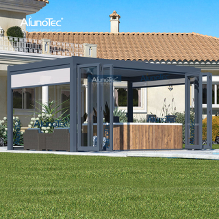 Free Standing Sustainable Automatic Louver Roof Outdoor Spa Pergola
