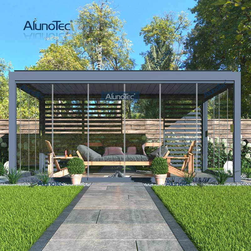 AlunoTec Give Installation Manual 13.5 M * 3.1 M Customization Diy Pergola Louver System for Cost