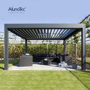 AlunoTec Aluminium Patio Canopy Sunshades Gazebo Bioclimatic Pergolas for Outdoor