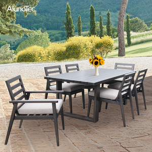 Aluminium Patio Dining Set Outdoor Garden Furniture Table Set