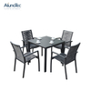Outdoor Patio Furniture Dining Table with Chair Sets for Garden Hotel Contract 